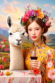 Magic with my alpaca... by Ans Bastiaanssen