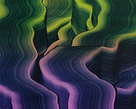 Bleu sur arc-en-ciel