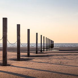 Sunset at the beach of Nieuwpoort | Landscape | Pastel by Daan Duvillier | Dsquared Photography