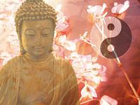 Buddha - Asiatische Philosophie Yoga Yin Yang Spa