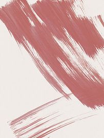 Strokes 16 | Dusty Rose Brushstroke Abstract by Menega Sabidussi