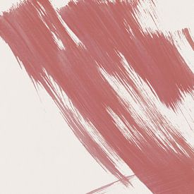 Strokes 16 | Dusty Rose Pinselstriche Abstrakt von Menega Sabidussi