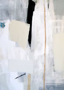 Peinture abstraite moderne "Feeling blue" (sentiment de bleu) sur Studio Allee