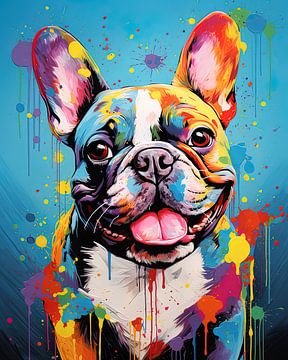 Levendige Bulldog Vreugde van Jeff's Gallery