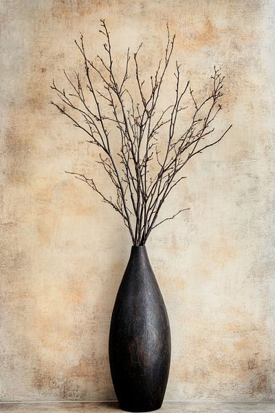Elegant vase with dried branches by Imperial Art House