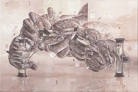 Une peinture intitulée : Impermanence. sur Galerie Hoppenbrouwers