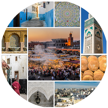 collage marokko tanger casablanca oude stad rabat marrakech brood
