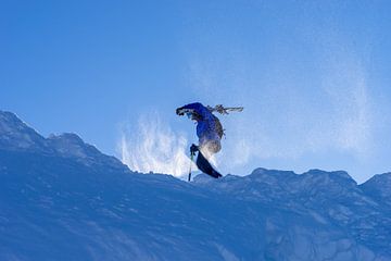 Wandelende skier in tegenlicht van FBNN Photography