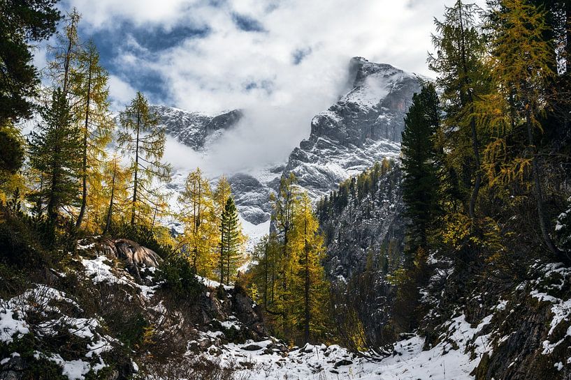 First snow in the Bavarian Alps at Königssee by Daniel Gastager