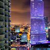 Miami Tower at Night van Mark den Hartog