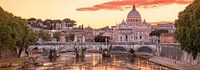 Zonsondergang in Rome - Roman sunset van Teun Ruijters thumbnail