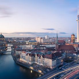 Evening skyline of Berlin by wukasz.p