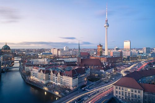Evening skyline of Berlin