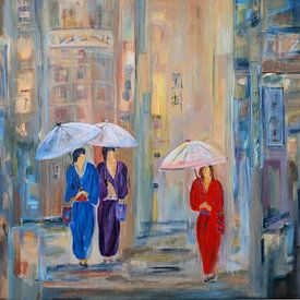 City Stroll in Autumn by Gerda Ursula Roos
