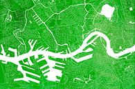 Rotterdam Stadskaart | Groene Aquarel van WereldkaartenShop thumbnail
