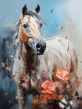 Pferd & Blume_2 von Bianca Bakkenist