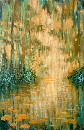 Étang mystérieux dans le maquis