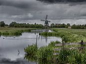 Molen in Hollands landschap van Eddie Meijer thumbnail