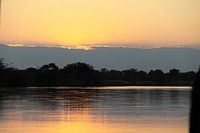Sunset over the Okavango River