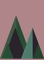 Yama - Graphic abstract design of mountains in the Dolomites