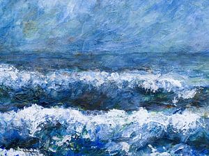 Surf in the North Sea 2 by Paul Nieuwendijk