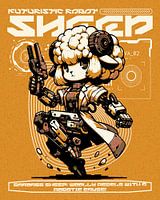 Robot-mouton futuriste