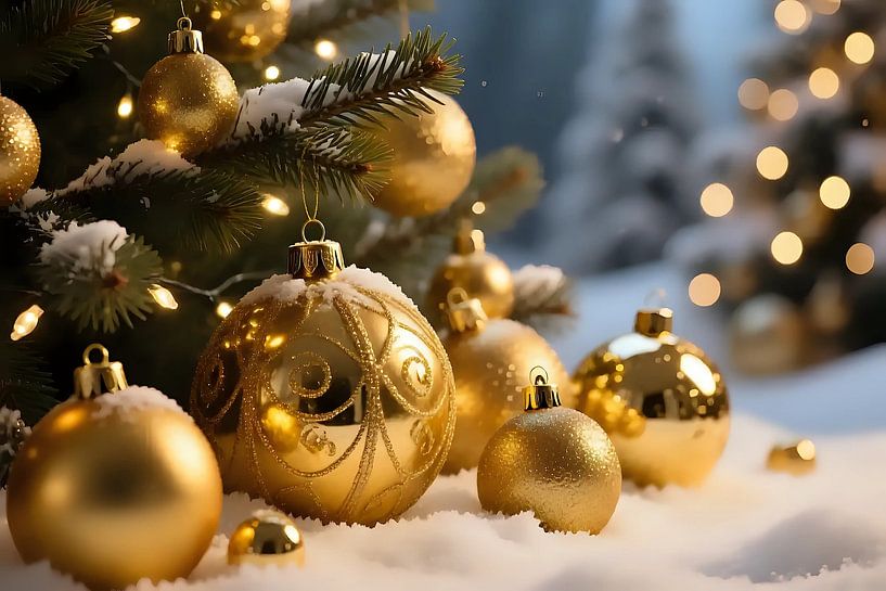 Dennengroen tussen vlokken van Jean Pierre