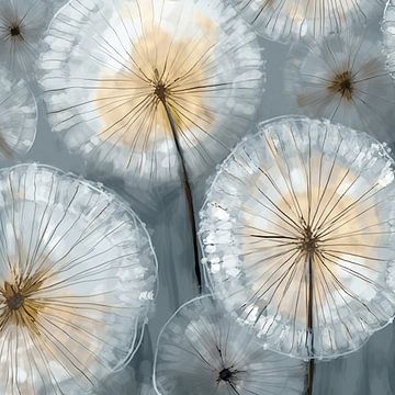Abstract Dandelion 1 by Floral Abstractions