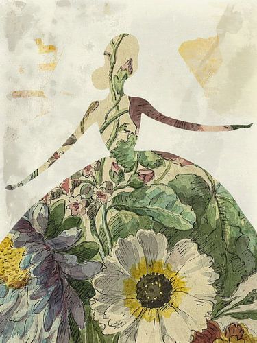 Flower Lady by Gabi Hampe