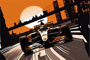 Formule 1 - Art vectoriel voiture de course