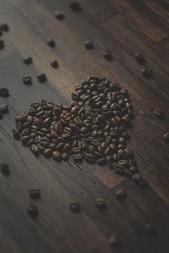 Kaffeebohnen Herz von Pim Haring