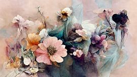 Wild Pastel Flowers von Treechild