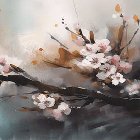 Cherry Blossom Serenade 5 by Lisa Maria Digital Art