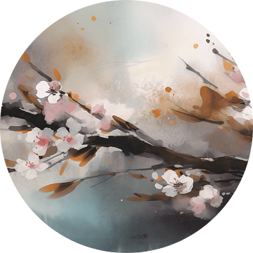 Cherry Blossom Serenade 5 van Lisa Maria Digital Art