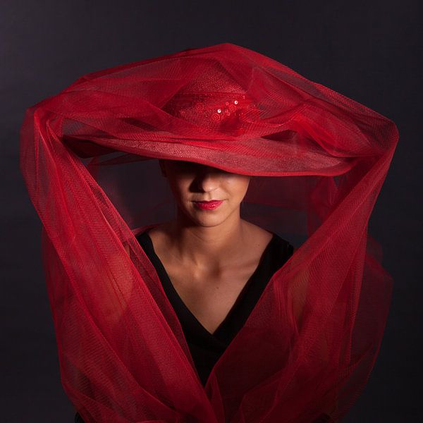Lady in red by Willy Sybesma