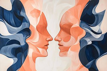 Abstract portrait with dynamic shapes by Imperial Art House