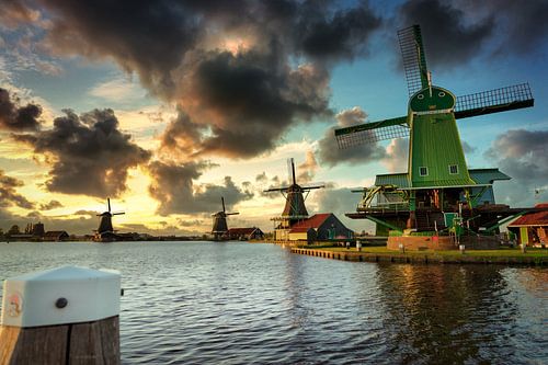 Sunset at the Zaanse Schans