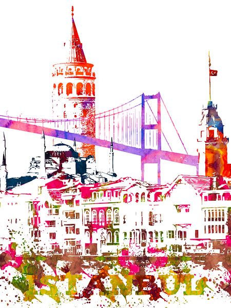 Istanbul par Printed Artings