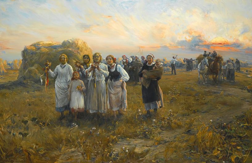 Harvest festival, Alfred Von Wierusz-Kowalski by Masterful Masters