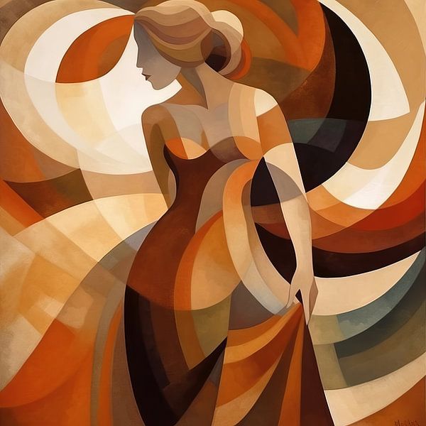 Women's Circle 2 - Painting Woman by Wonderful Art