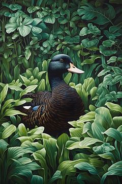 Duck among the greenery by But First Framing