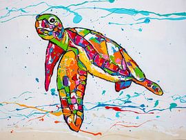 Schildkröte in Weiß