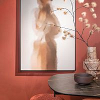Photo de nos clients: portrait abstrait par Carla Van Iersel, sur toile