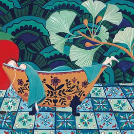 Lady in the bath van Alice Wolff
