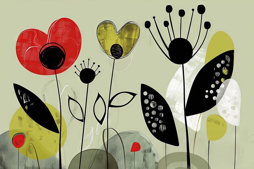 Stylish flowers by Poster Art Shop