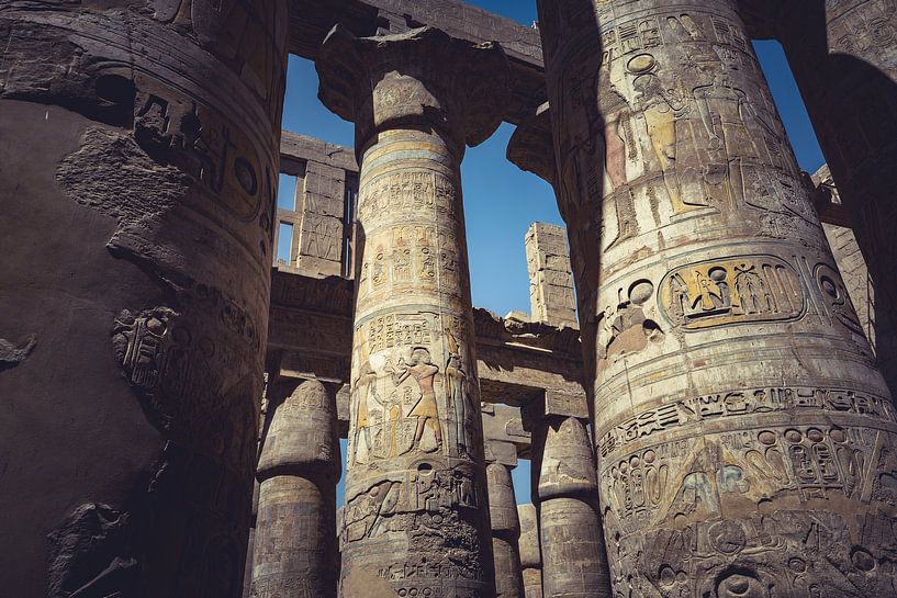 Les temples d'Égypte 01 par FotoDennis.com | Werk op de Muur