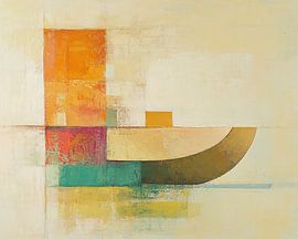 Orange Abstrakt von Moderne Kollektion