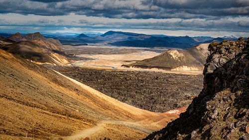 het lava gebied Landmannalaugar