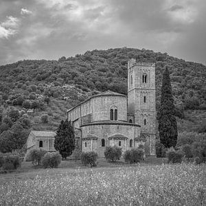 Italië in vierkant zwart wit, Toscane van Teun Ruijters