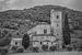 Italien in schwarz-weißem Quadrat, Toskana von Teun Ruijters